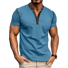 Loookus - Men's short-sleeved Henry Cotton Daily T-shirt
