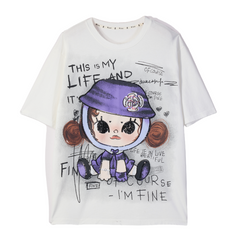 Loookus - Cool Drip Paint Splash Graphic T-Shirt