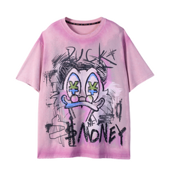 Loookus - American Retro Abstract Art Graphic T-Shirt