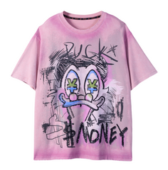 Loookus - American Retro Abstract Art Graphic T-Shirt