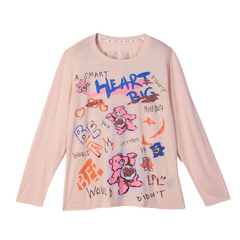 Loookus - Cool Bear Graffiti Super-Thin Long Sleeve Tee