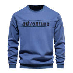 Loookus - New men's round-neck, long-sleeved slim fit knitted Adventure Sweater