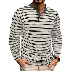 Loookus - 2025 Men's long-Sleeved Henley Design Shirt