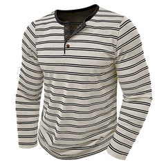 Loookus - 2025 Men's long-Sleeved Henley Design Shirt
