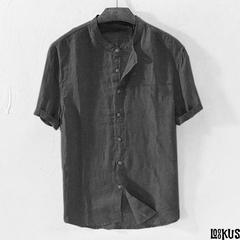 Loookus - stylish men's stand-collar cardigan T-shirt