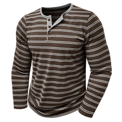 Loookus - 2025 Men's long-Sleeved Henley Design Shirt