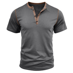 Loookus - Men's short-sleeved Henry Cotton Daily T-shirt
