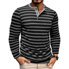 Loookus - 2025 Men's long-Sleeved Henley Design Shirt