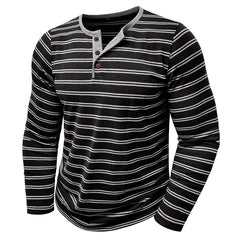 Loookus - 2025 Men's long-Sleeved Henley Design Shirt
