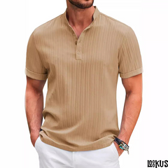 Loookus - Stylish men's stand-collar cardigan T-shirt