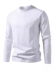 Loookus - Long Sleeve Waffle Knit Double Round-Shape Henley Shirt