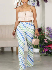 Loookus - Floral Flare Pants