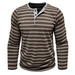 Loookus - 2025 Men's long-Sleeved Henley Design Shirt