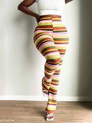 Loookus - Striped Flare Pants