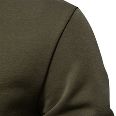 Loookus - New men's round-neck, long-sleeved slim fit knitted Pure Color Sweater