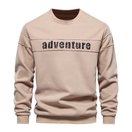 Loookus - New men's round-neck, long-sleeved slim fit knitted Adventure Sweater