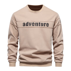 Loookus - New men's round-neck, long-sleeved slim fit knitted Adventure Sweater