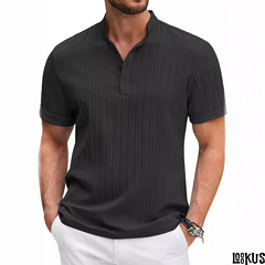 Loookus - Stylish men's stand-collar cardigan T-shirt