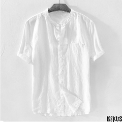 Loookus - stylish men's stand-collar cardigan T-shirt