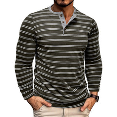 Loookus - 2025 Men's long-Sleeved Henley Design Shirt