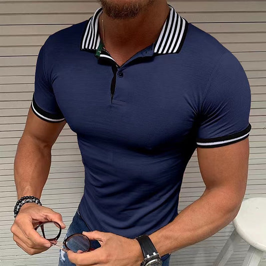 Loookus - Summer new men's casual sport polo t-shirt