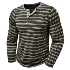 Loookus - 2025 Men's long-Sleeved Henley Design Shirt