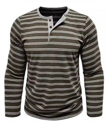 Loookus - 2025 Men's long-Sleeved Henley Design Shirt