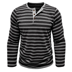 Loookus - 2025 Men's long-Sleeved Henley Design Shirt
