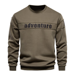 Loookus - New men's round-neck, long-sleeved slim fit knitted Adventure Sweater