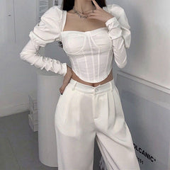 Loookus - French Summer Corset Top