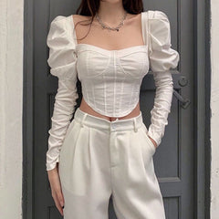 Loookus - French Summer Corset Top