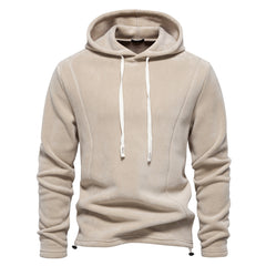 Loookus - Men's autumn and winter fashionable stand-up collar long sleeved hoodie