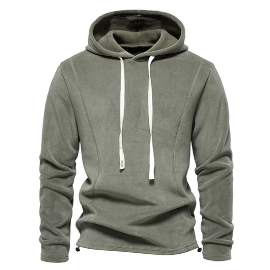 Loookus - Men's autumn and winter fashionable stand-up collar long sleeved hoodie