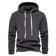 Loookus - Men's autumn and winter fashionable stand-up collar long sleeved hoodie