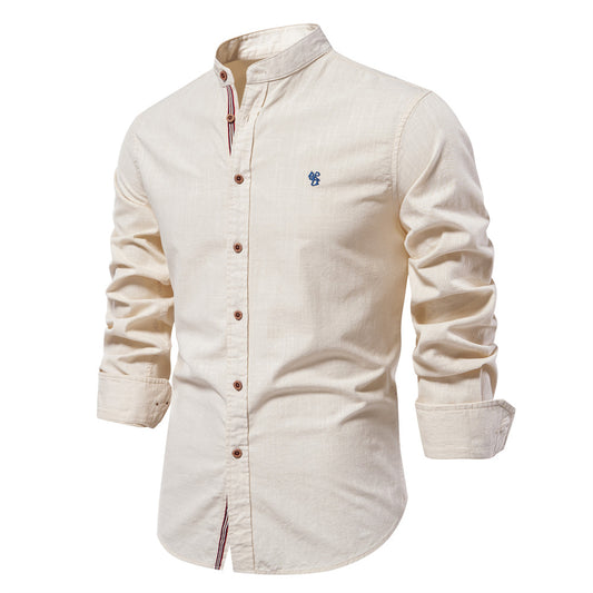 Loookus - 2025 Gentleman's Casual and Fashion Basic Style Cotton Shirt