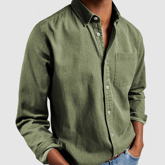 Loookus - Gentleman's Casual Cotton Basic Shirt