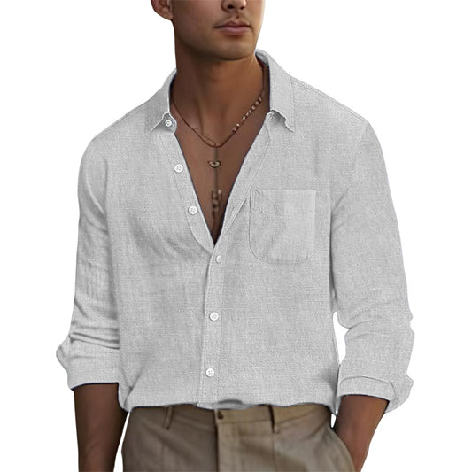 Loookus - Men's Linen Casual Shirt