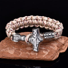 Viking Thor’s Hammer Paracord Bracelet – Camouflage Edition