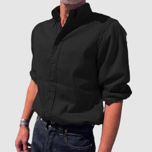 Loookus - Men's Vintage Long Sleeve Shirt