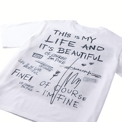 Loookus - Cool Drip Paint Splash Graphic T-Shirt