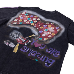 Loookus - American retro Bling Girl Streetwear Loose Tee