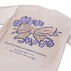 Loookus - Trendy Bunny Sketch Oversized Tee