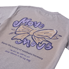 Loookus - Trendy Bunny Sketch Oversized Tee