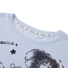 Loookus - Cool Puppy Graffiti Super-Thin Long Sleeve Tee