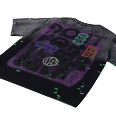 Loookus - American Retro Chubby Cat Riot Graffiti Dreamscape Tee