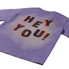 Loookus - American Retro Bow Girl in Bubble Pop Color Clash Tee