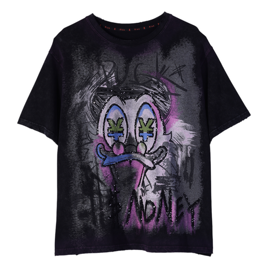 Loookus - American Retro Abstract Art Graphic T-Shirt