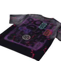 Loookus - American Retro Chubby Cat Riot Graffiti Dreamscape Tee