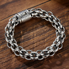 Loookus - 925 Silver Men's cross personality cool ins niche design trendy brand jewelry