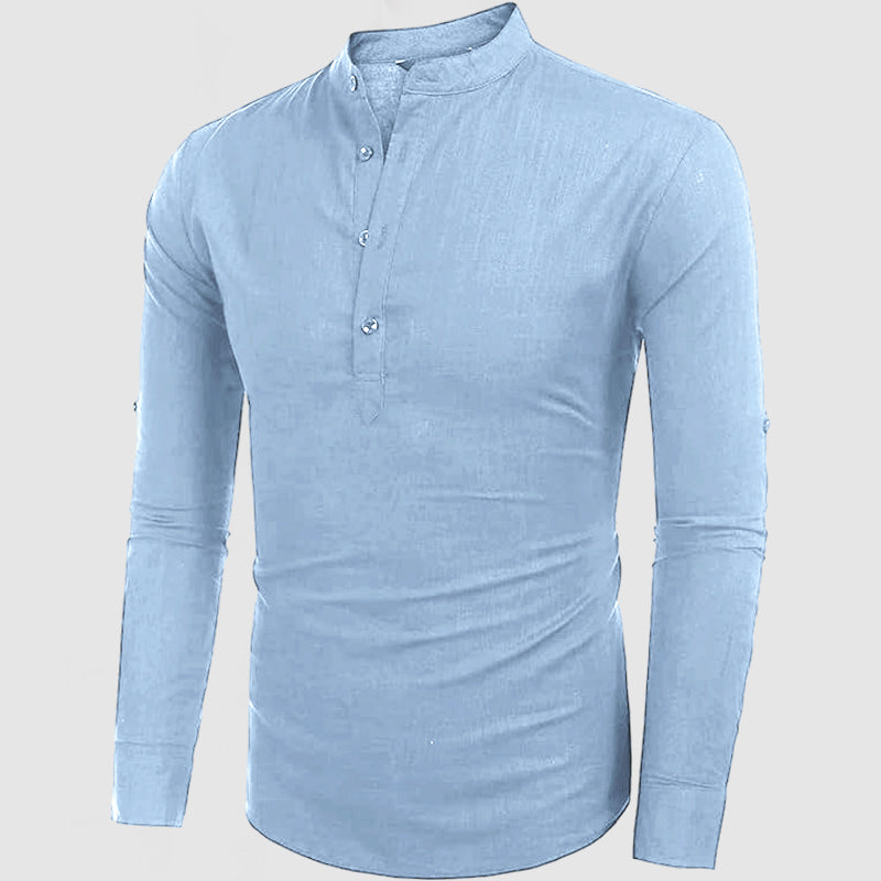 Loookus - Men's Casual Everyday Cotton Linen Shirt